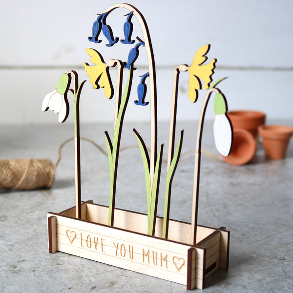 Flower Box, Mixed Spring flowers