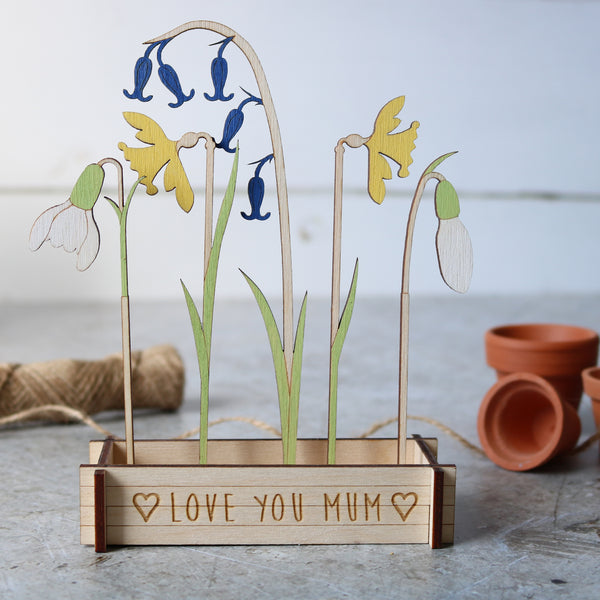 Flower Box, Mixed Spring flowers