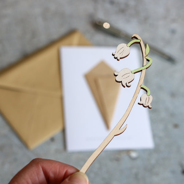 Keepsake Flower's Card with hand painted flower