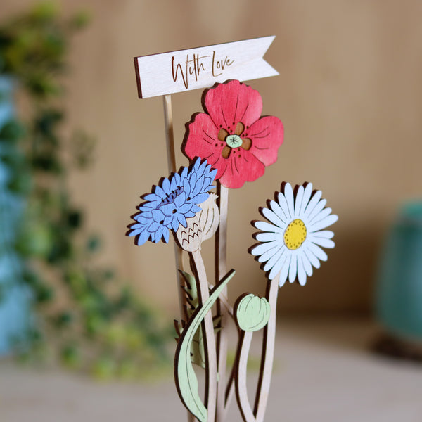 Trio of British Blooms in a Terracotta Pot