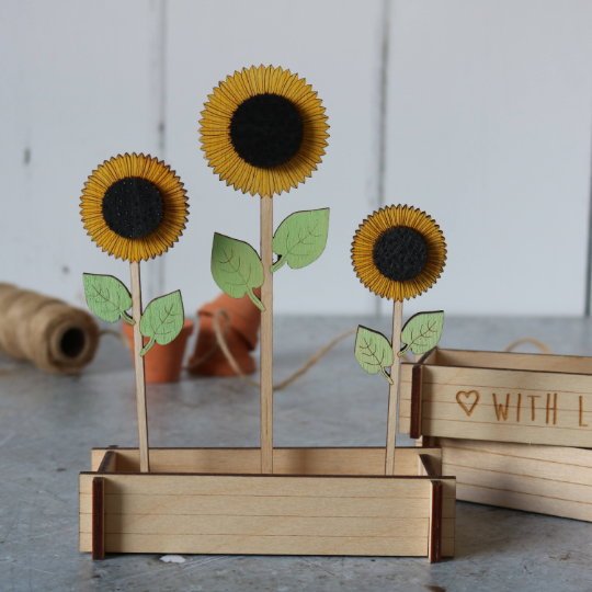 Flower Box Sunflowers