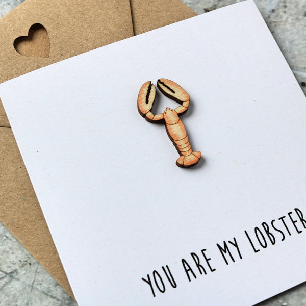 You Are My Lobster Valentine's Card