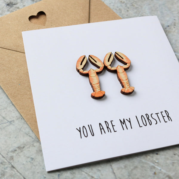 Lobster Couple Valentine's Card