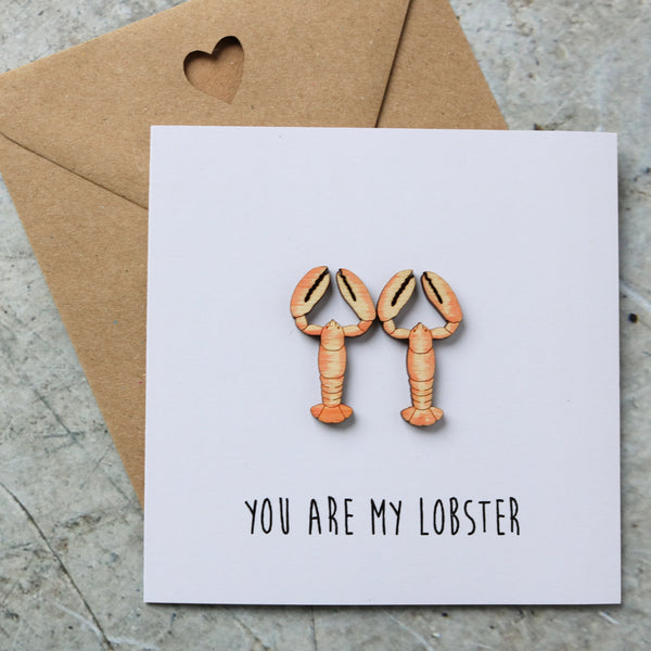 Lobster Couple Valentine's Card