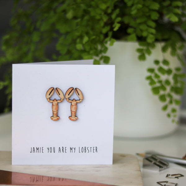 Lobster Couple Valentine's Card