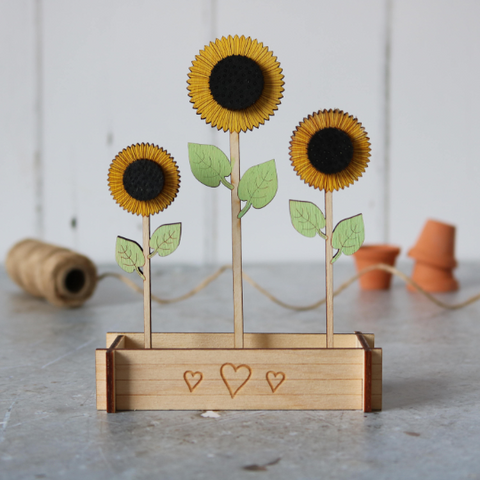 Flower Box Sunflowers