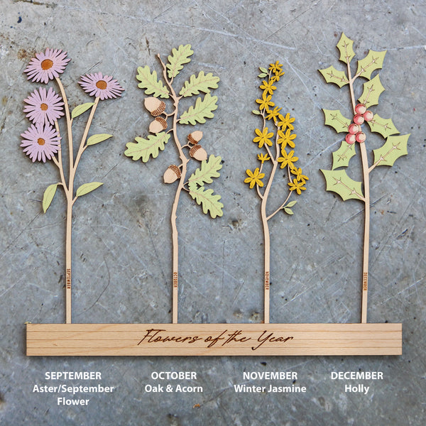 Personalised Family Birth Flowers