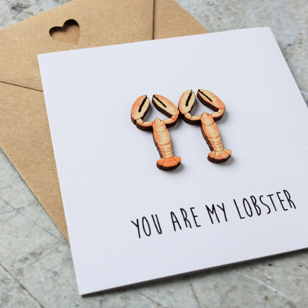 Lobster Couple Valentine's Card